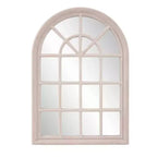 Howard Elliott 41"x29" Windowpane Wood Framed Wall Mirror Taupe