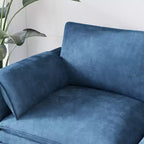 107,8 L-förmiges 3-Sitzer-Sofa mit Ottoman
