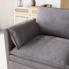 107,8 L-förmiges 3-Sitzer-Sofa mit Ottoman