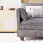 107,8 L-förmiges 3-Sitzer-Sofa mit Ottoman