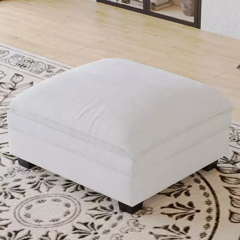 107,8 L-förmiges 3-Sitzer-Sofa mit Ottoman