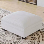 107,8 L-förmiges 3-Sitzer-Sofa mit Ottoman