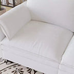 107,8 L-förmiges 3-Sitzer-Sofa mit Ottoman