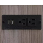 Metall-Plattformbett in voller Größe mit gepolstertem Kopfteil, Ablageflächen, Holz-Aufbewahrungsschrank und USB-Ladeanschlüssen