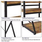 Mini-Regal mit Steckdose und Stauraum, Minikühlschrank-Ständer, Mikrowellenständer-Tisch, Barschrank, für Küche, Wohnzimmer, Büro