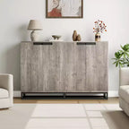 Sideboard Buffet Schrank, Akzentschrank mit 4 Türen und verstellbaren Einlegeböden, Küchenbuffetschrank, Esszimmer, Eingangsbereich, Wohnzimmer