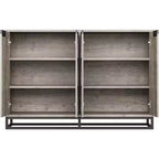 Sideboard Buffet Schrank, Akzentschrank mit 4 Türen und verstellbaren Einlegeböden, Küchenbuffetschrank, Esszimmer, Eingangsbereich, Wohnzimmer
