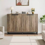 Sideboard Buffet Schrank, Akzentschrank mit 4 Türen und verstellbaren Einlegeböden, Küchenbuffetschrank, Esszimmer, Eingangsbereich, Wohnzimmer