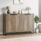 Sideboard Buffet Schrank, Akzentschrank mit 4 Türen und verstellbaren Einlegeböden, Küchenbuffetschrank, Esszimmer, Eingangsbereich, Wohnzimmer