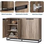 Sideboard Buffet Schrank, Akzentschrank mit 4 Türen und verstellbaren Einlegeböden, Küchenbuffetschrank, Esszimmer, Eingangsbereich, Wohnzimmer
