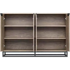 Sideboard Buffet Schrank, Akzentschrank mit 4 Türen und verstellbaren Einlegeböden, Küchenbuffetschrank, Esszimmer, Eingangsbereich, Wohnzimmer