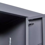 Metallspind, grauer Stahlschrank mit unabhängigen Schlössern (für Mitarbeiter/Fitnessstudio/Büro/Schule)