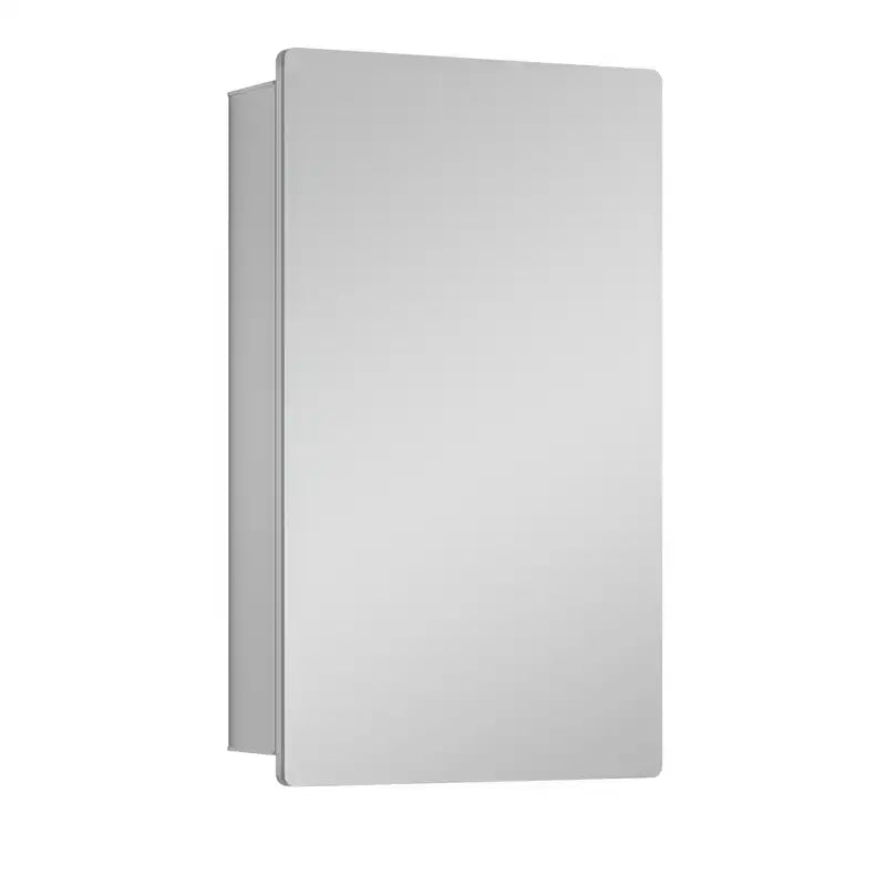 Moderner Medikamentenschrank mit abgerundetem Metallsrahmen und Spiegeltür, zur Wandmontage, für das Badezimmer