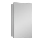 Moderner Medizinschrank mit abgerundeten Ecken, Metallrahmen und Spiegeltür, zur Wandmontage, für das Badezimmer