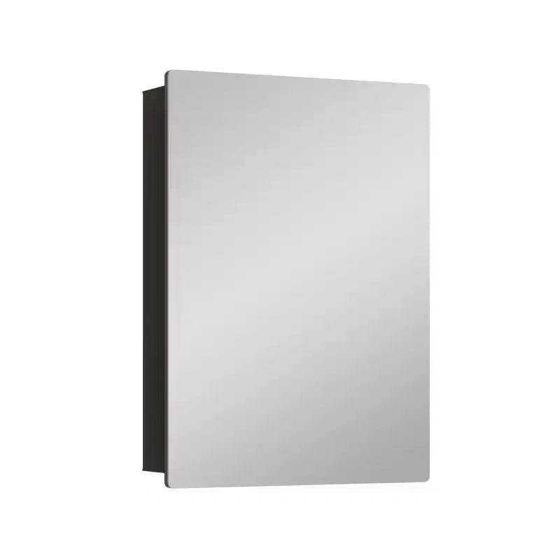 Moderner Medikamentenschrank mit abgerundetem Metallsrahmen und Spiegeltür, zur Wandmontage, für das Badezimmer