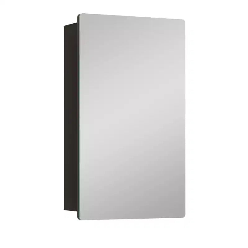 Moderner Medikamentenschrank mit abgerundetem Metallsrahmen und Spiegeltür, zur Wandmontage, für das Badezimmer