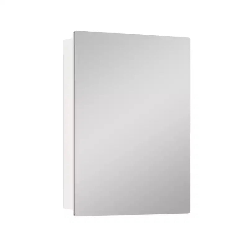 Moderner Medikamentenschrank mit abgerundetem Metallsrahmen und Spiegeltür, zur Wandmontage, für das Badezimmer