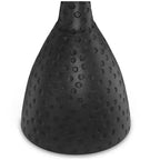 16 Zoll breiter runder Beistelltisch, modern, schwarz