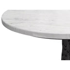 16 Zoll breiter runder Beistelltisch, modern, schwarz