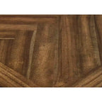 Traditioneller Schreibtisch aus Holz mit zwei Sockeln, Braun: Keine Montage erforderlich, 174 cm Breite, Allzweckschublade
