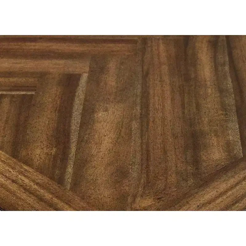 Traditioneller Schreibtisch aus Holz mit zwei Sockeln, Braun: Keine Montage erforderlich, 174 cm Breite, Allzweckschublade
