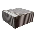 Couchtisch Creme & Braun: Quadratisch Keine Montage MDF 4 Beine