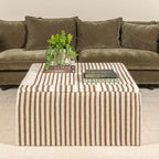 Couchtisch Creme & Braun: Quadratisch Keine Montage MDF 4 Beine