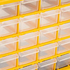 Kleinteile-Organizer, Gelb