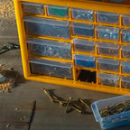 Kleinteile-Organizer, Gelb