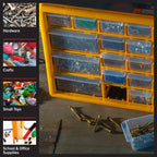 Kleinteile-Organizer, Gelb