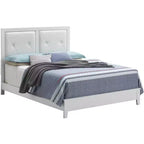 Gepolstertes Queen-Panel-Bett