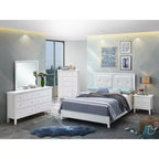 Gepolstertes Queen-Panel-Bett