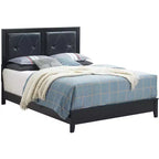 Gepolstertes Queen-Panel-Bett