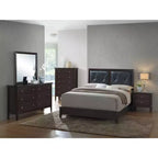 Gepolstertes Queen-Panel-Bett
