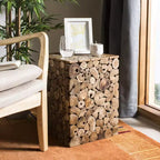 Hocker, helle Eiche/schwarz