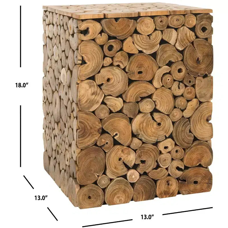Landhaustisch aus Holz, helle Eiche/schwarz