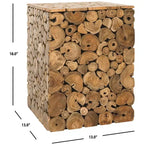 Hocker, helle Eiche/schwarz