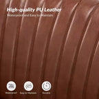 47 Zeitgenössisches Ohrensessel-Loveseat für Wohn- und Schlafzimmer, bequemes, armloses Sofa mit Metallbeinen