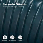 47 Zeitgenössisches Ohrensessel-Loveseat für Wohn- und Schlafzimmer, bequemes, armloses Sofa mit Metallbeinen
