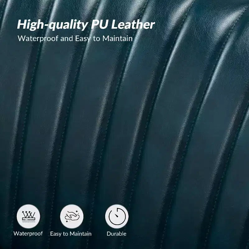 47 Zeitgenössisches Ohrensessel-Loveseat für Wohn- und Schlafzimmer, bequemes, armloses Sofa mit Metallbeinen