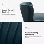 47 Zeitgenössisches Ohrensessel-Loveseat für Wohn- und Schlafzimmer, bequemes, armloses Sofa mit Metallbeinen