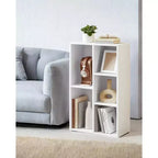 VASAGLE Bookcase Bookshelf with 5 Compartments Freestanding Shelves and Cube Organizer Display Shelf for Small Spaces White
