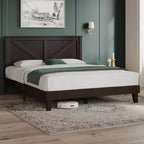Yaheetech Farmhouse Wooden Bedframe