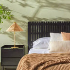 Kopfteilbett mit vertikalen Latten, Queen-Size