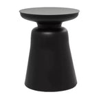 Olivia & May Metal Accent Table with Bell Shaped Base