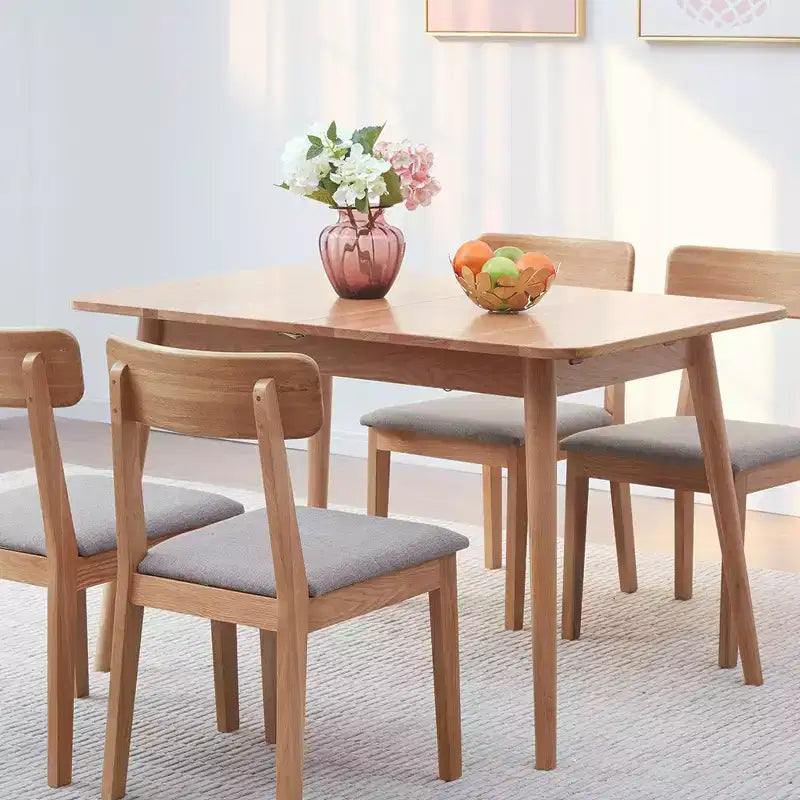 Modern Dining Table, Kitchen & Dining Room Tables,Waterproof Finish, Solid Wood Scratch-resistant Kitchen Table