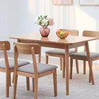 Modern Dining Table, Kitchen & Dining Room Tables,Waterproof Finish, Solid Wood Scratch-resistant Kitchen Table