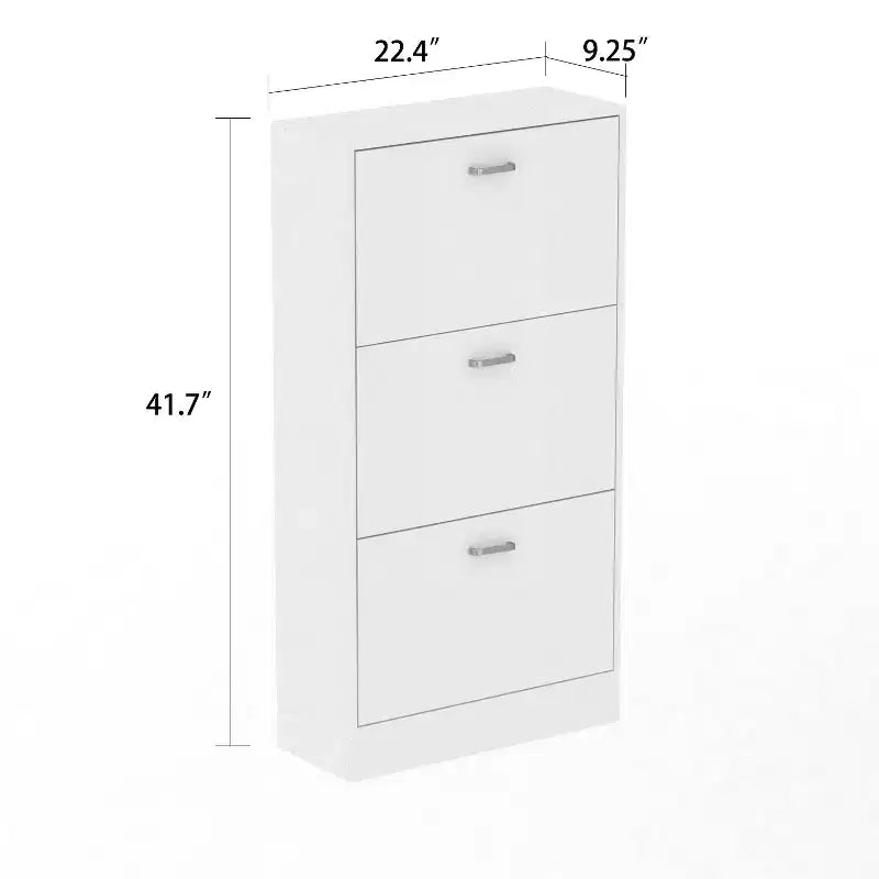 Modernes Schuhschrank-Regal für den Eingangsbereich mit 3 Ablagen