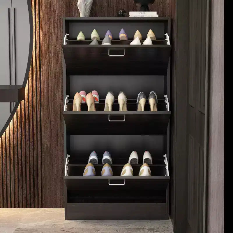 Modernes Schuhschrank-Regal für den Eingangsbereich mit 3 Ablagen